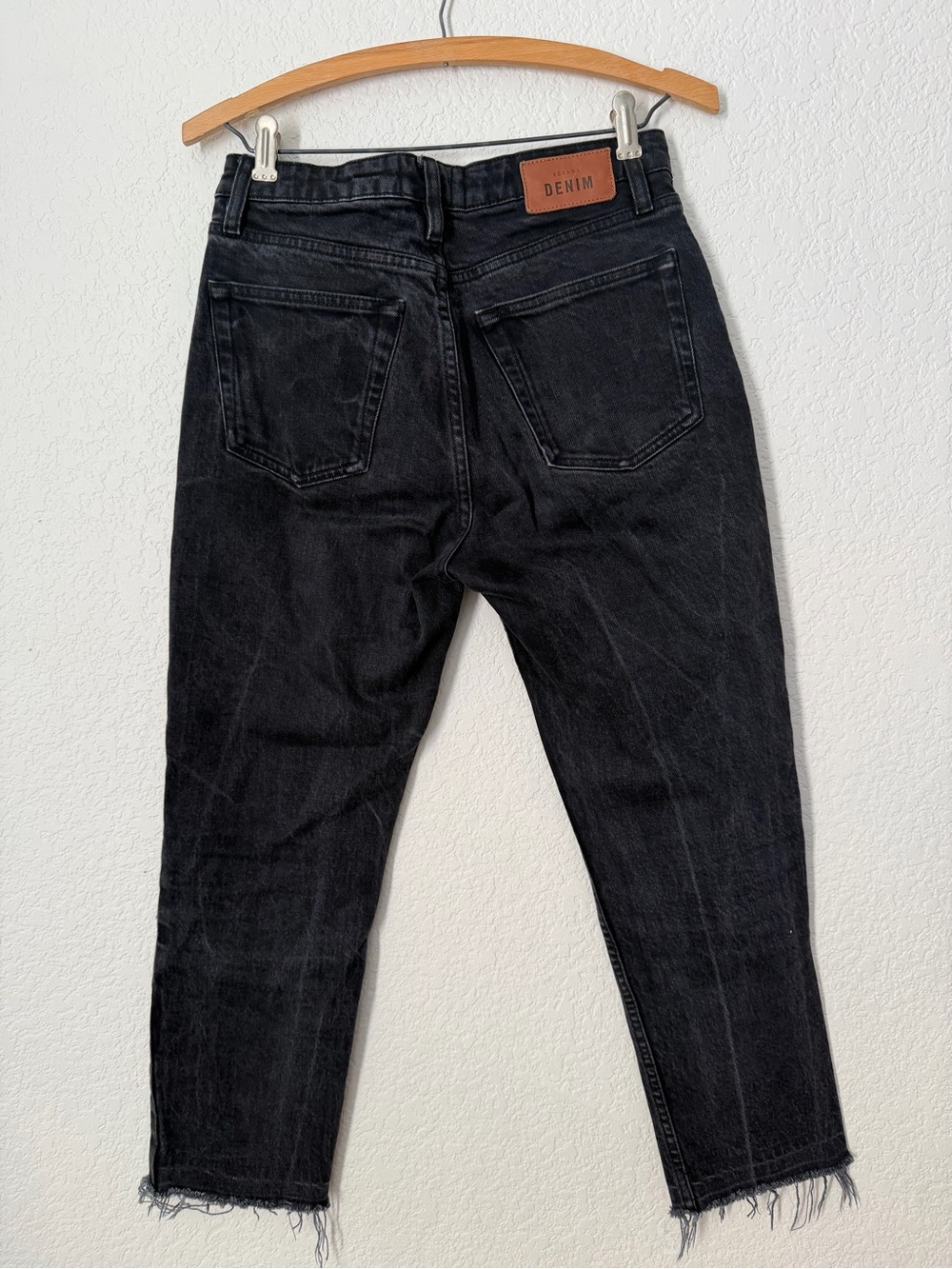 Sezane Le Brut Straight Jeans In Black Size 28 - Picture 5 of 10
